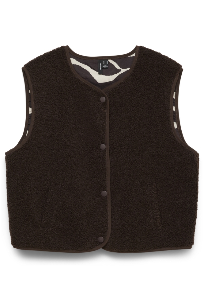 Vero Moda bruine dames gilet | Vooraanzicht