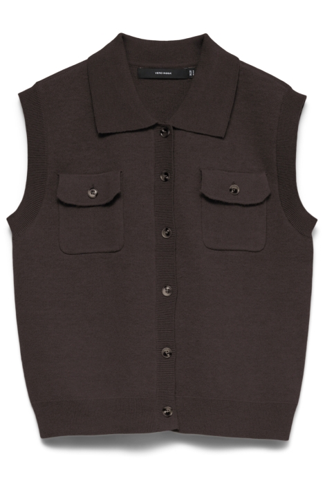 Vero Moda bruine dames vest | Vooraanzicht