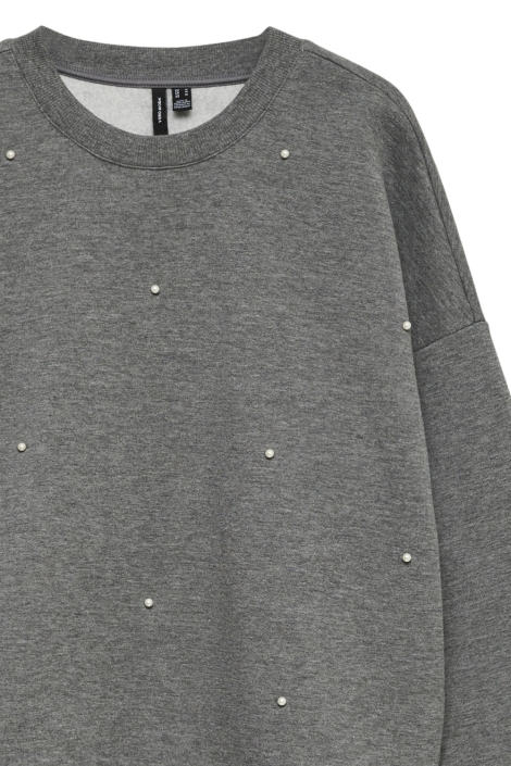 Vero Moda grijze dames sweater | Close up