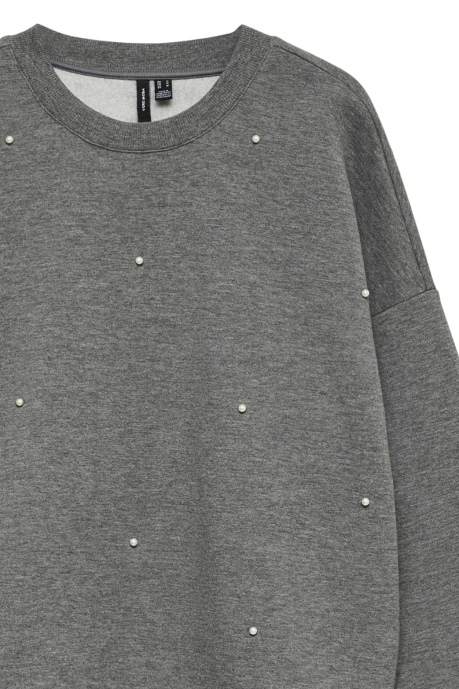 Vero Moda grijze dames sweater | Close up