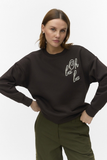 Vero Moda vmbuma alina ls sweat box jrs bf Bruin