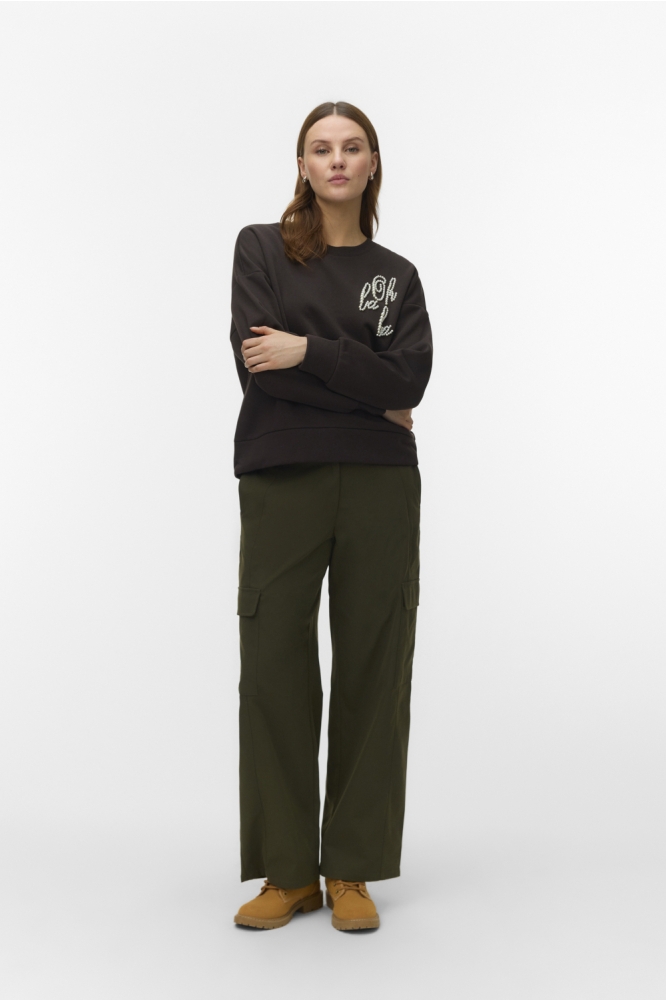 Vero Moda bruine dames sweater | Model