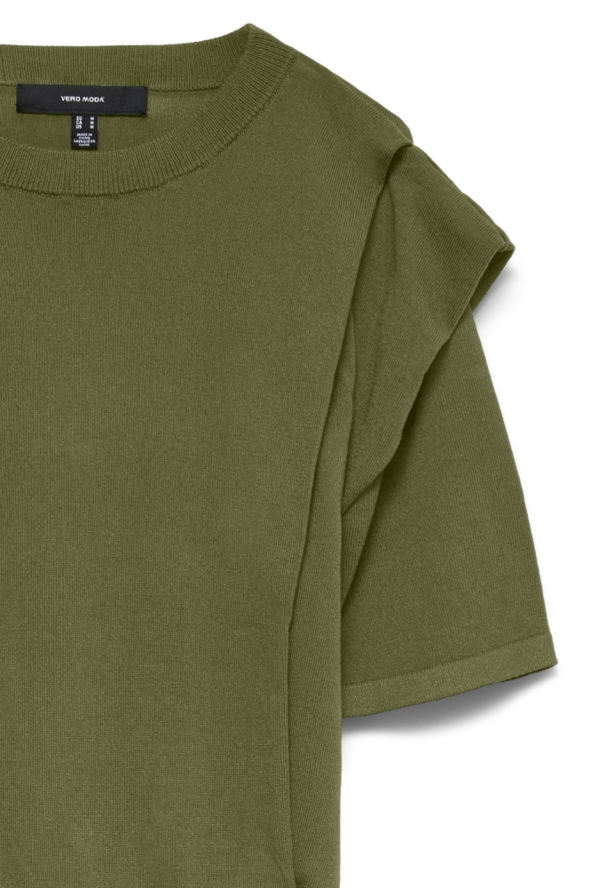 Vero Moda groene dames trui | Close up
