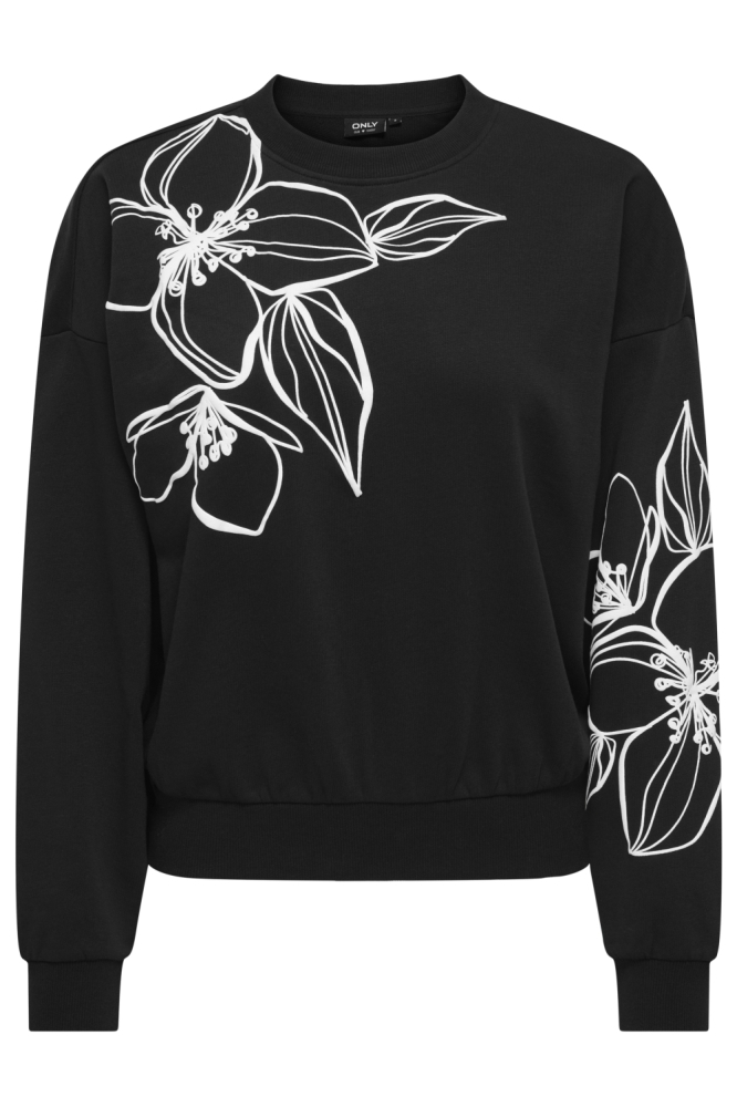 Only zwarte dames sweater | Vooraanzicht