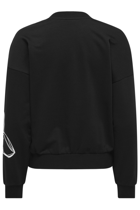 Only zwarte dames sweater | Achteraanzicht