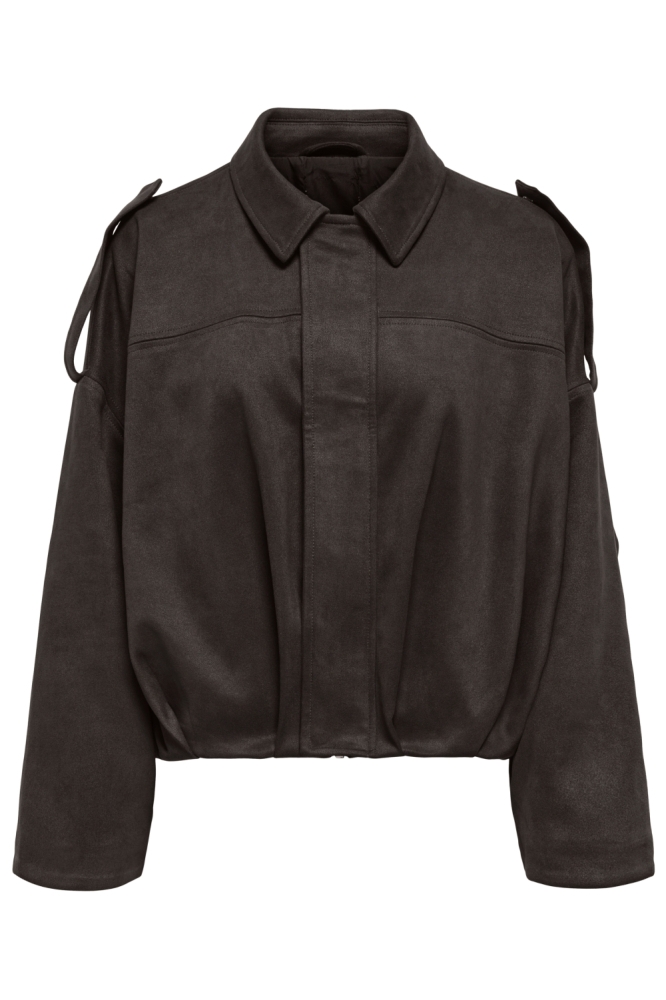 Only bruine dames jas | Vooraanzicht