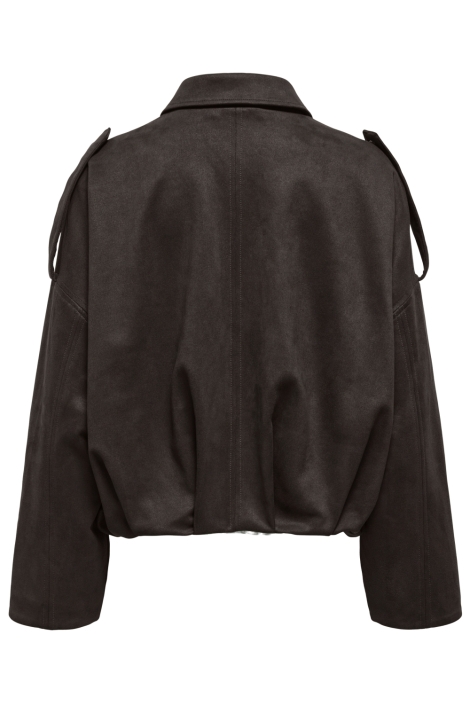 Only bruine dames jas | Achteraanzicht