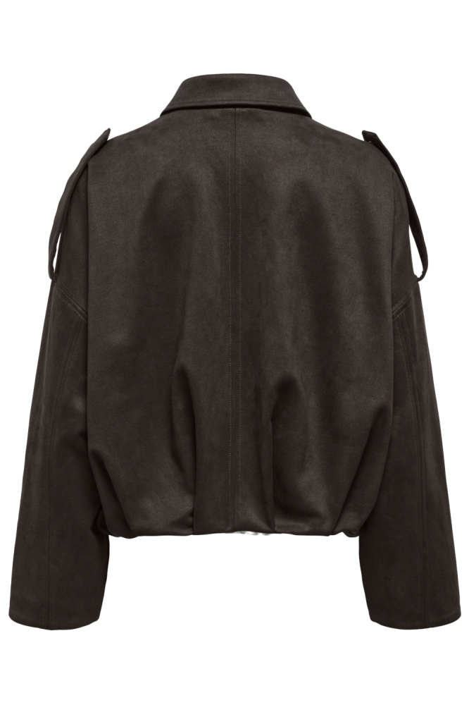Only bruine dames jas | Achteraanzicht
