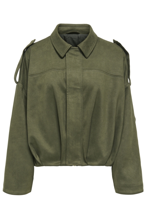 Only groene dames jas | Vooraanzicht