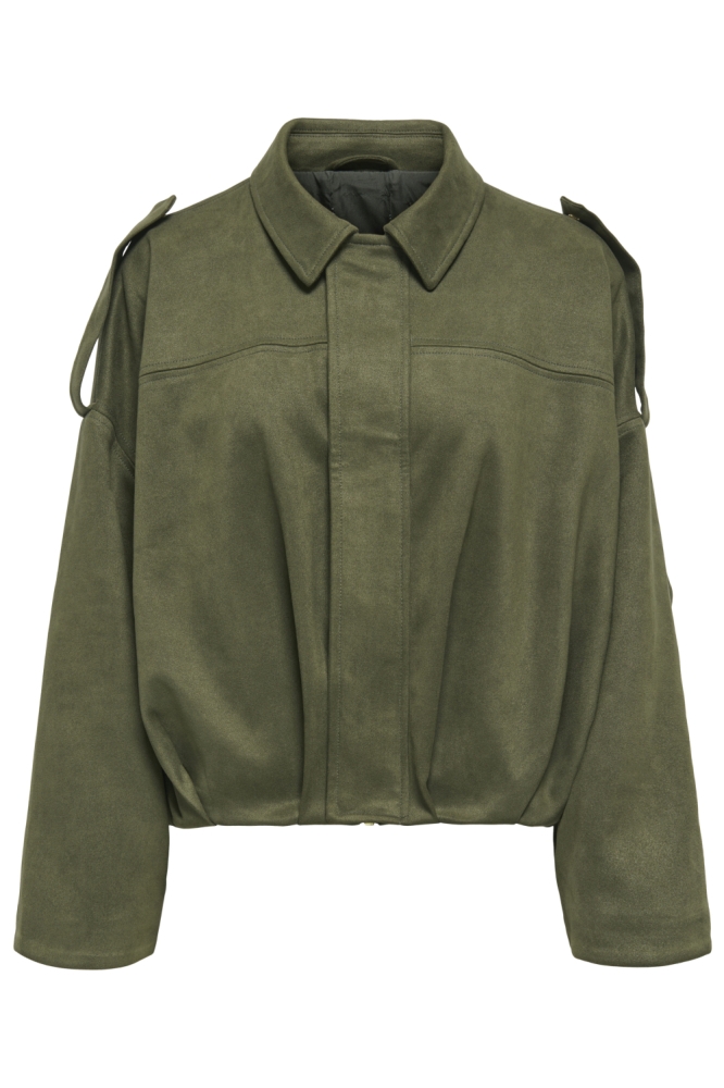Only groene dames jas | Vooraanzicht