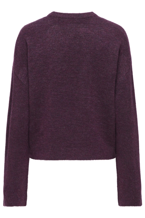 Only bordeaux dames trui | Achteraanzicht