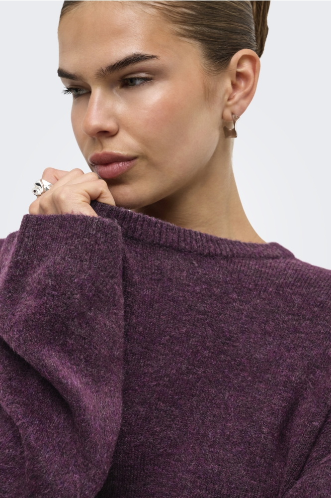 Only bordeaux dames trui | Close up