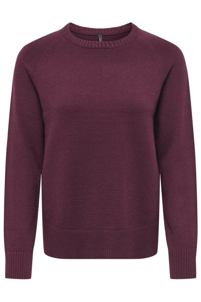 Only bordeaux dames trui | Vooraanzicht