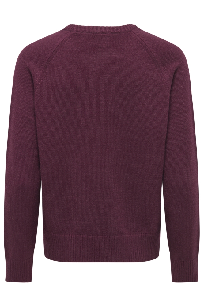 Only bordeaux dames trui | Achteraanzicht