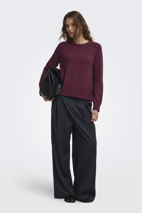 Only bordeaux dames trui | Model
