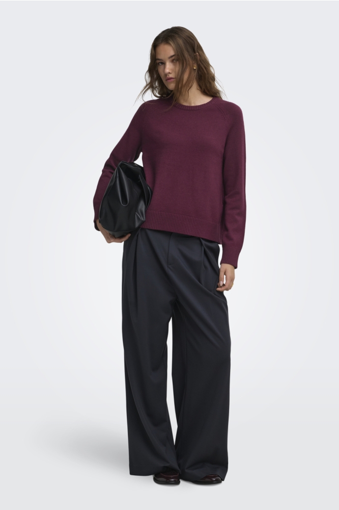 Only bordeaux dames trui | Model