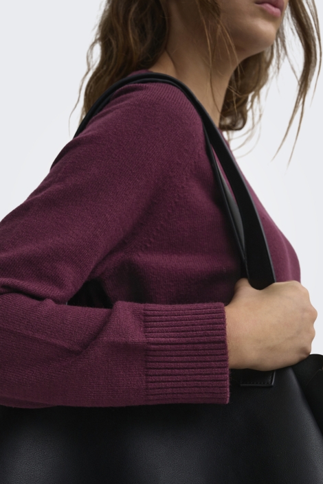 Only bordeaux dames trui | Close up