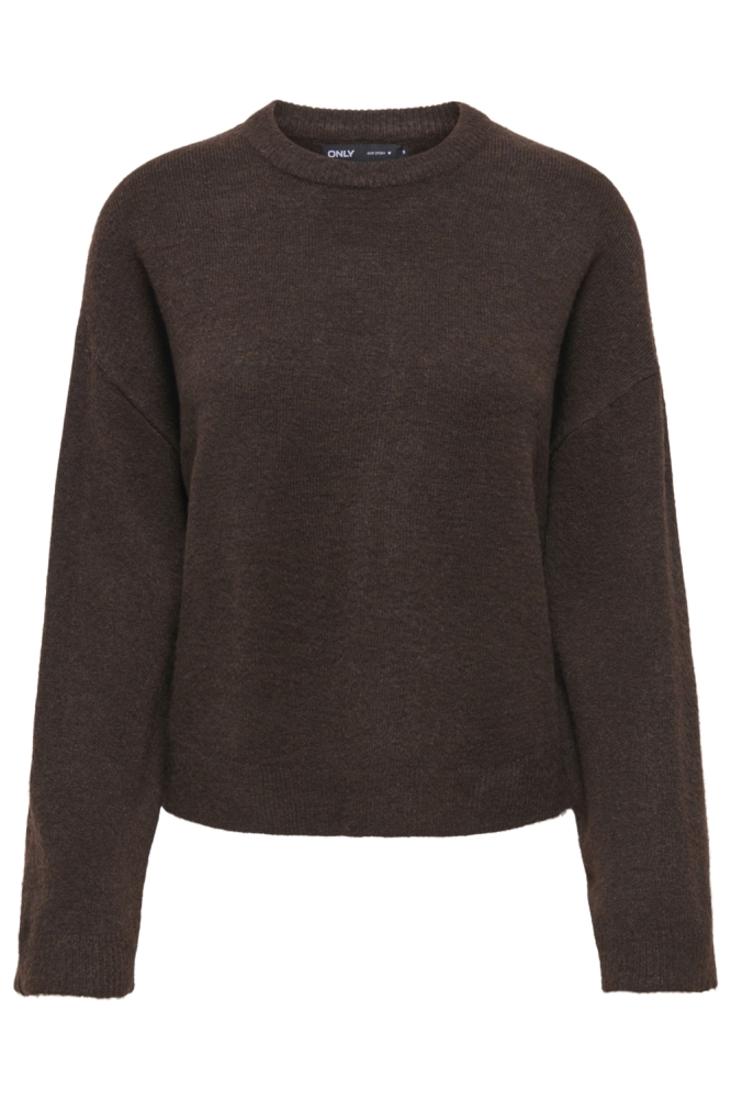 Only bruine dames trui | Vooraanzicht
