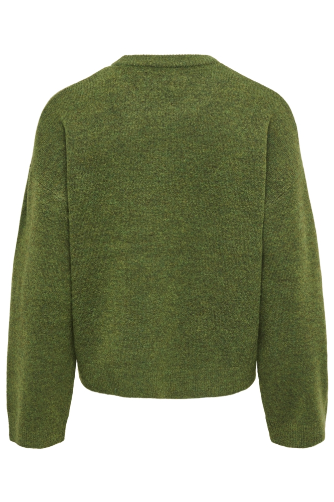 Only groene dames trui | Achteraanzicht