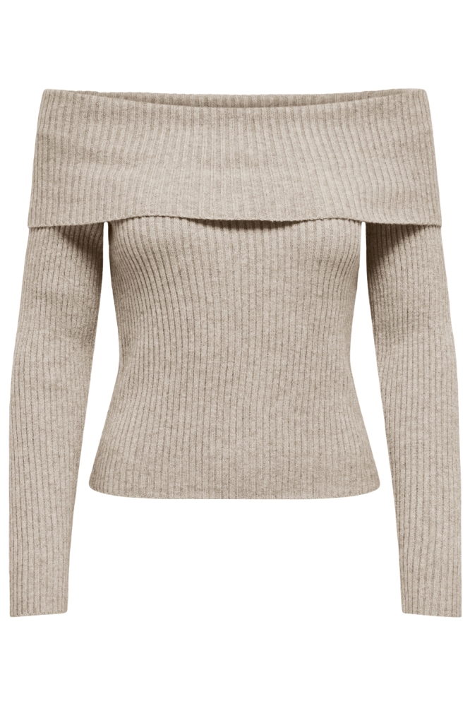 Only beige dames trui | Vooraanzicht