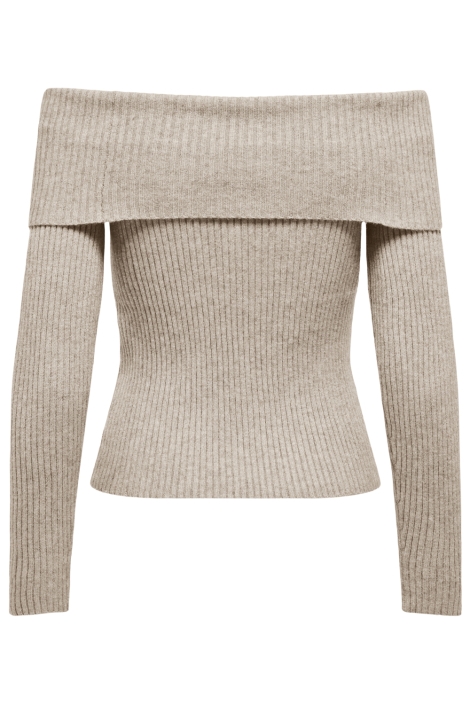 Only beige dames trui | Achteraanzicht