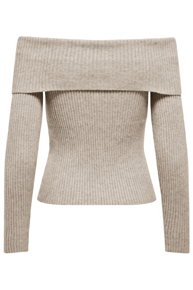 Only beige dames trui | Achteraanzicht