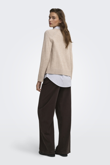 Only beige dames trui | Model