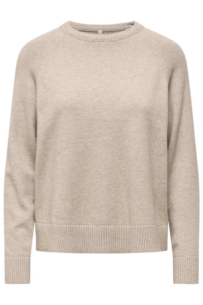 Only beige dames trui | Vooraanzicht
