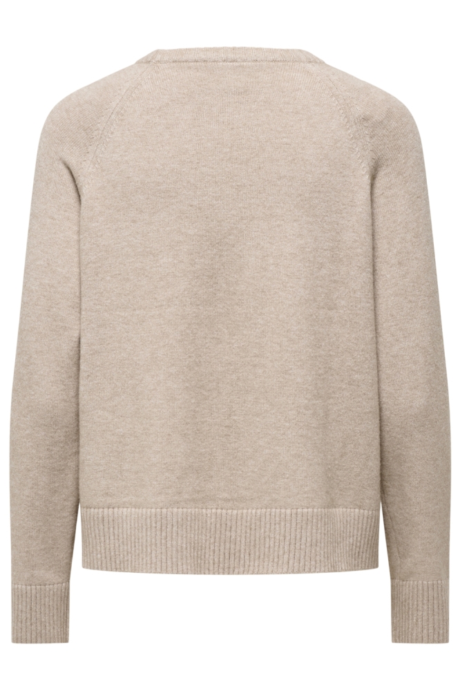 Only beige dames trui | Achteraanzicht
