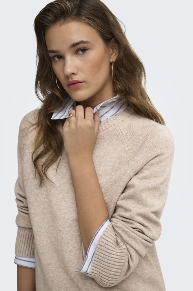 Only beige dames trui | Close up