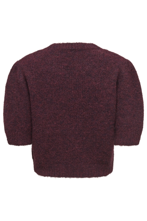 Only bordeaux dames trui | Achteraanzicht