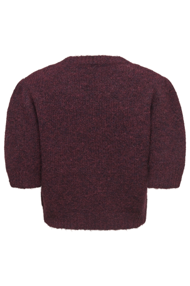Only bordeaux dames trui | Achteraanzicht