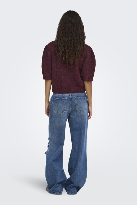 Only bordeaux dames trui | Model