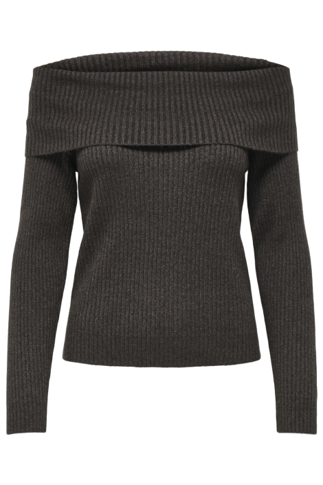 Only bruine dames trui | Vooraanzicht