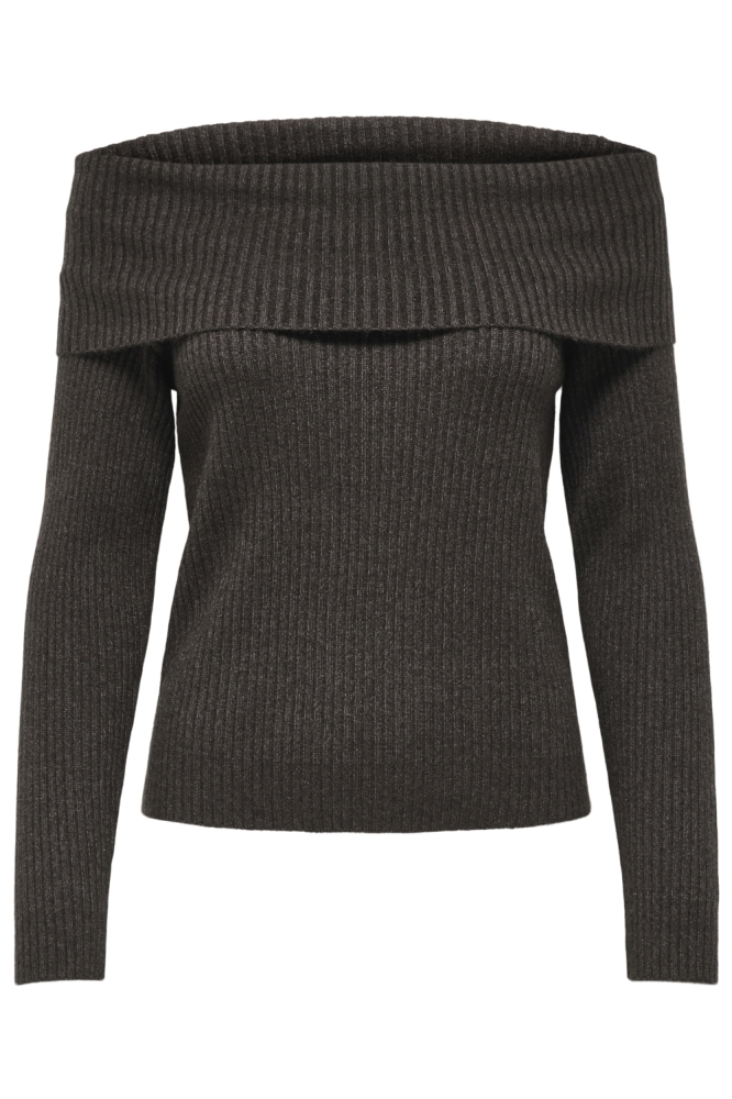 Only bruine dames trui | Vooraanzicht