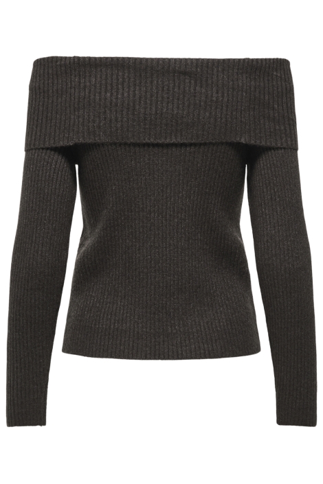 Only bruine dames trui | Achteraanzicht