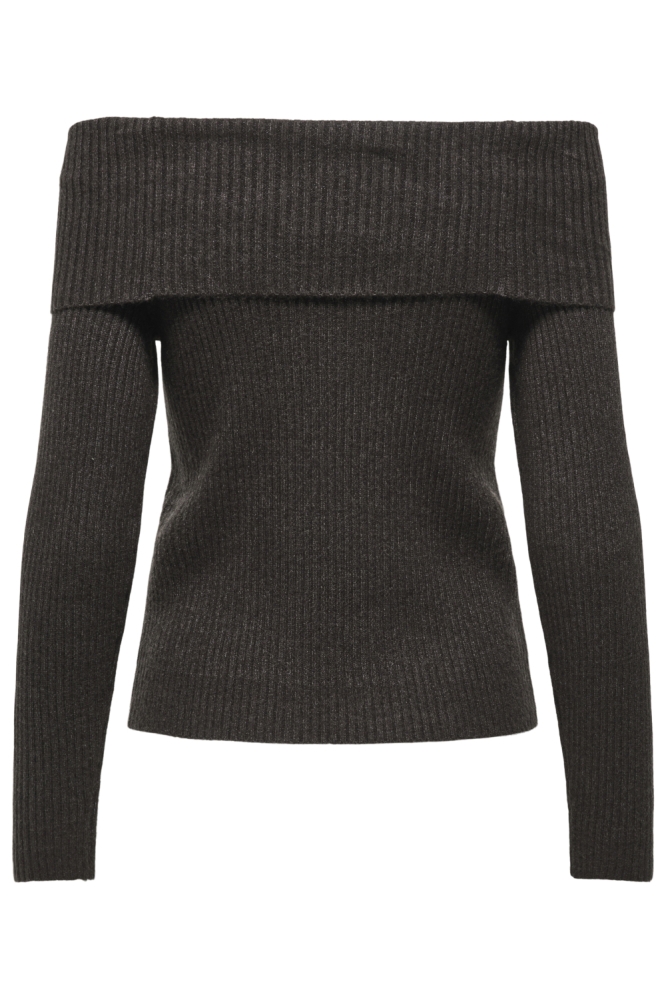 Only bruine dames trui | Achteraanzicht