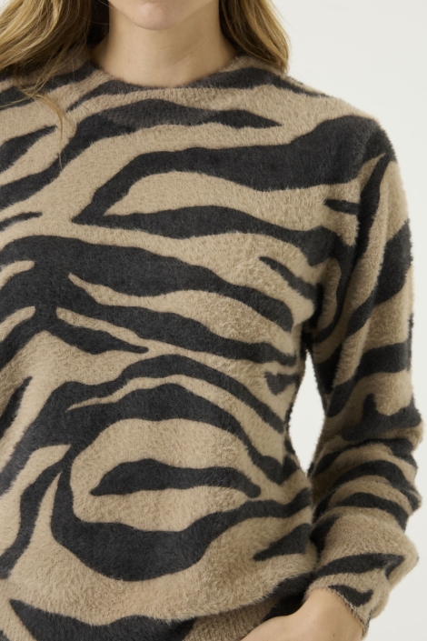 Garcia camel dames trui | Close up