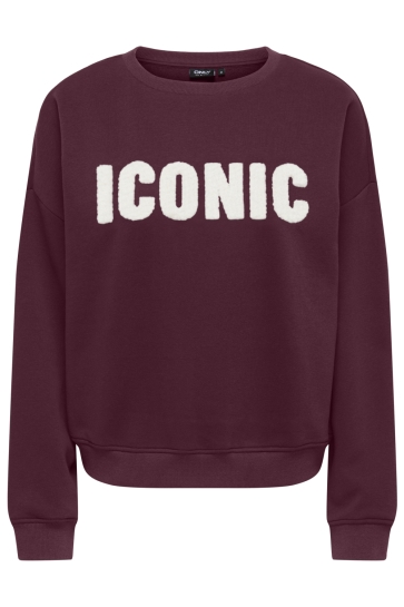 Only onlsweat life l/s crew o.size state Bordeaux