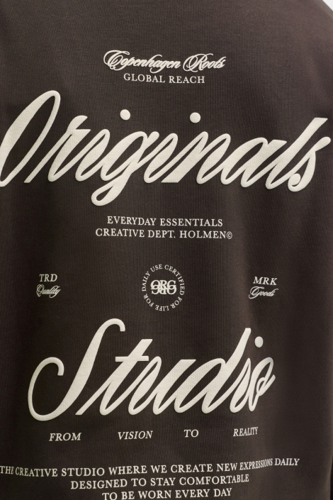 Jack & Jones bruine heren sweater | Close up