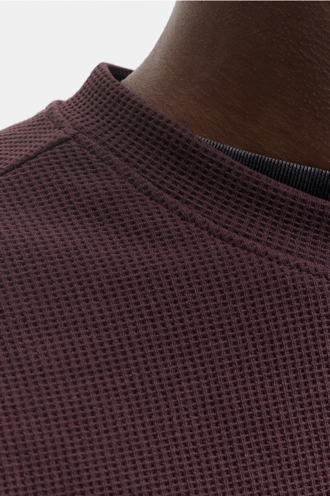 Jack & Jones bordeaux heren sweater | Close up