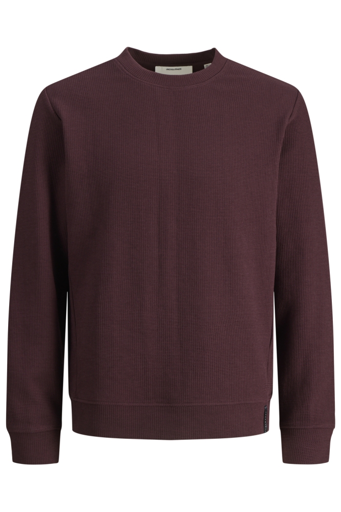 Jack & Jones bordeaux heren sweater | Vooraanzicht