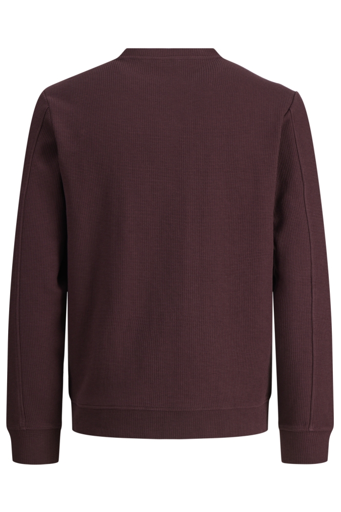 Jack & Jones bordeaux heren sweater | Achteraanzicht
