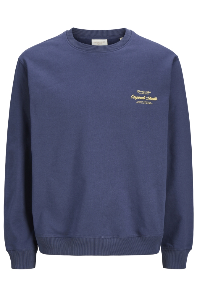 Jack & Jones blauwe heren sweater | Vooraanzicht