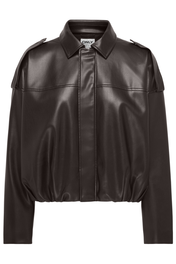 Only bruine dames jas | Vooraanzicht