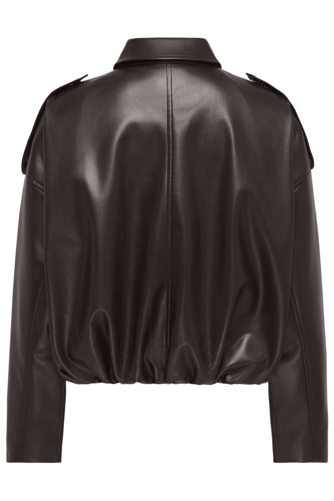 Only bruine dames jas | Achteraanzicht