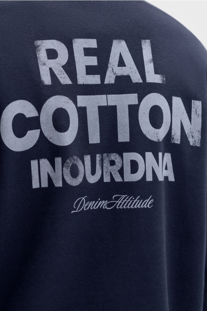 Jack & Jones blauwe heren sweater | Close up