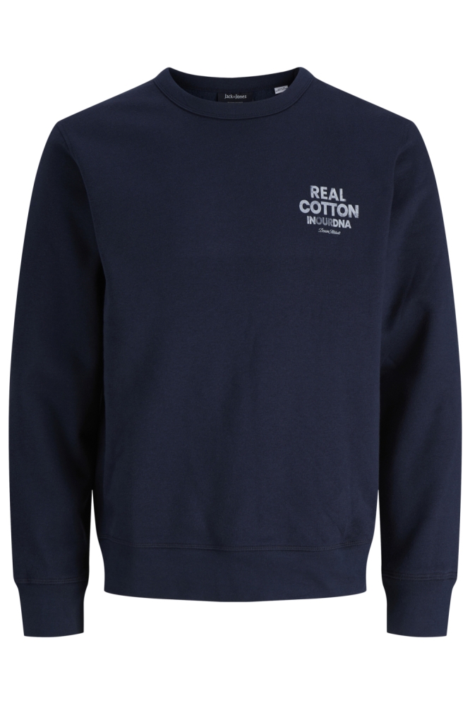 Jack & Jones blauwe heren sweater | Vooraanzicht