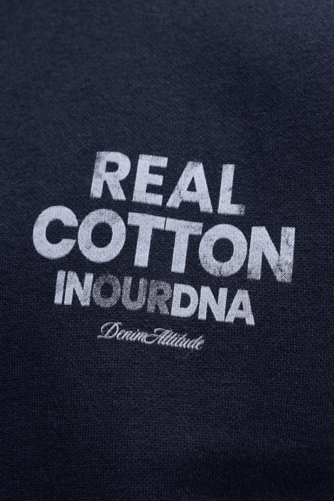 Jack & Jones blauwe heren sweater | Close up