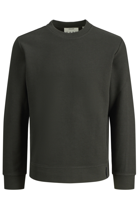 Jack & Jones groene heren sweater | Vooraanzicht
